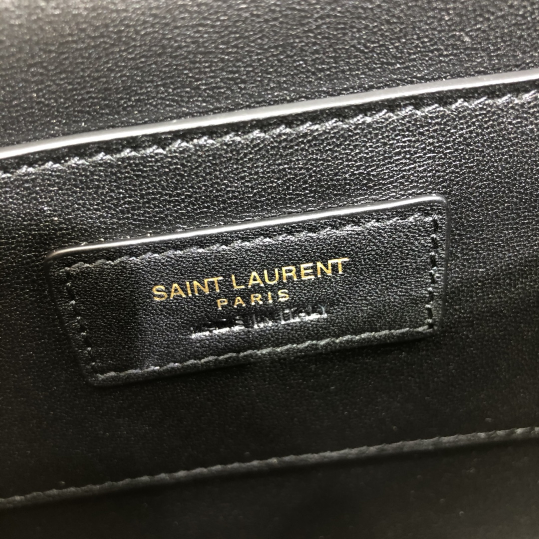 Saint Laurent Solferino Box Small Calfskin Handbag Shoulder Bag Light Yellow 634306 